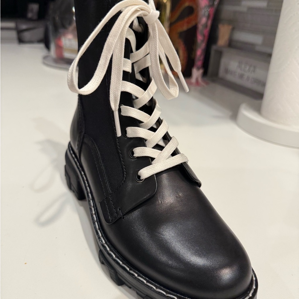 NEVER WORN Rag & Bone Black Lace-Up Boots “Shiloh” - Picture 3 of 7